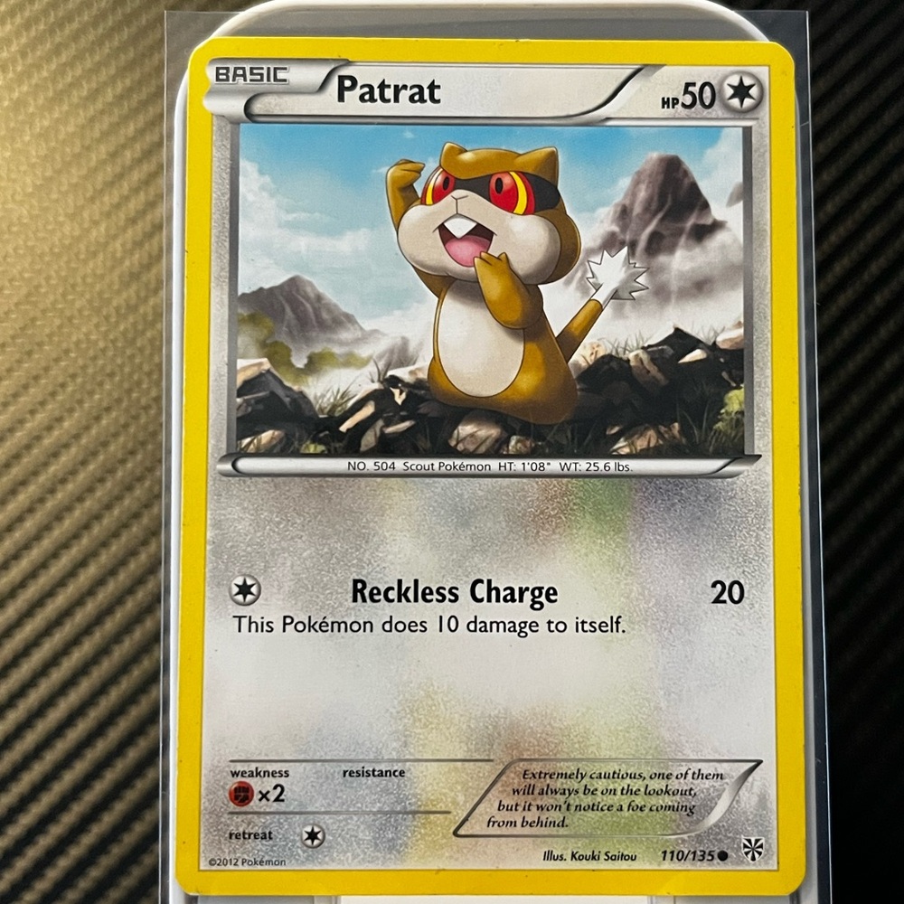 PATRAT 2012 POKEMON CARD PLASMA STORM #110/135